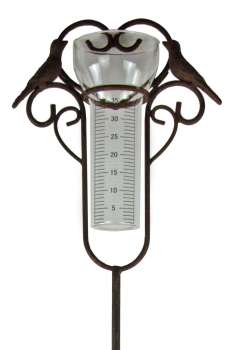 Preview: Eleganter Regenmesser Vogel mit Herz